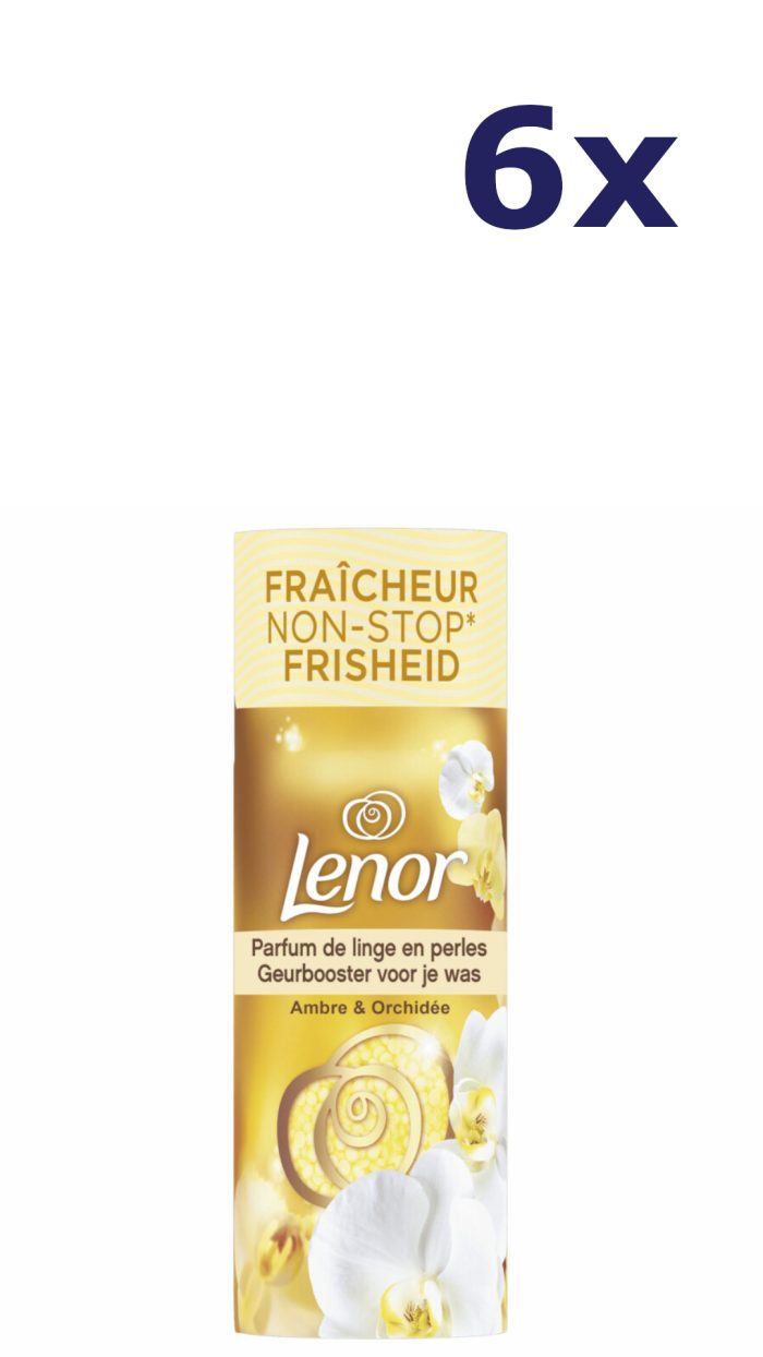 6x Lenor 235g Unstoppables gouden orchidee