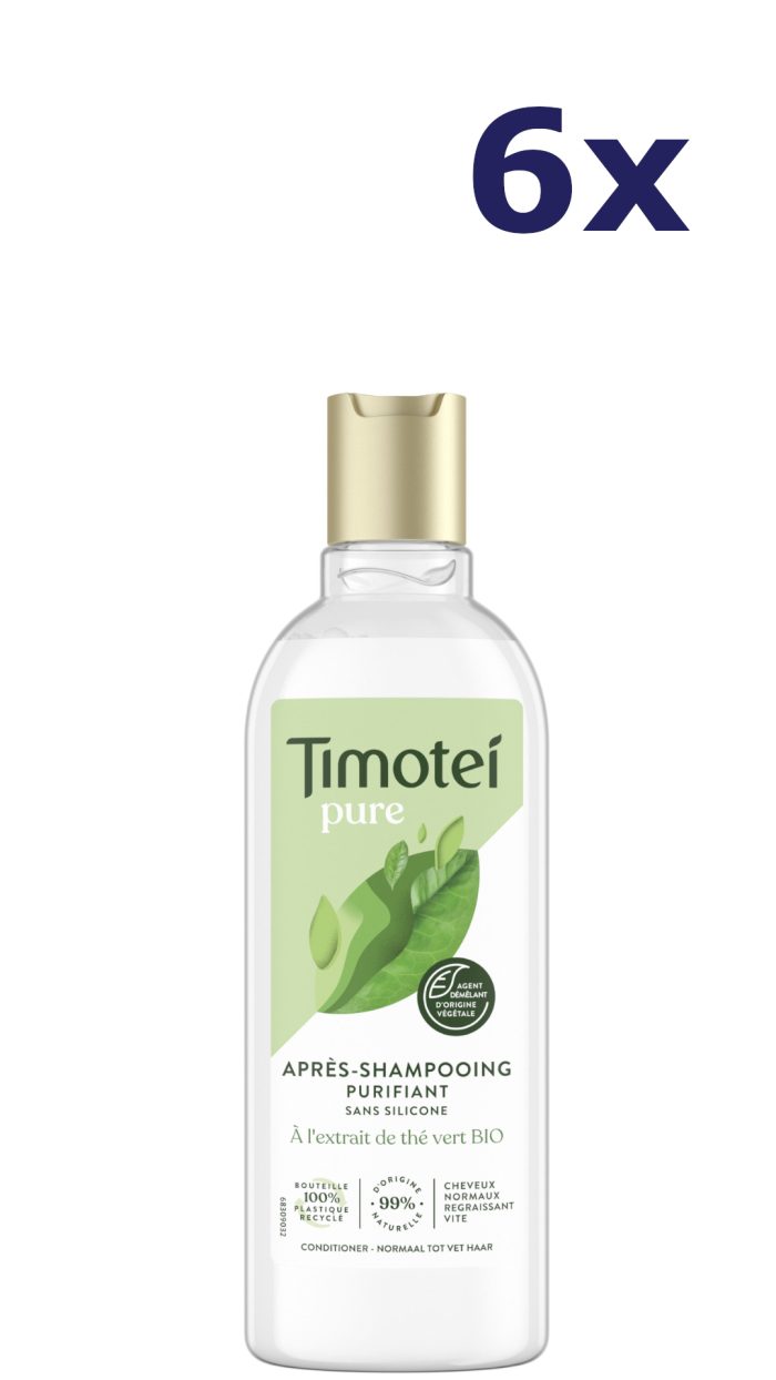 6x Timotei Conditioner - 300ml - pure groene thee