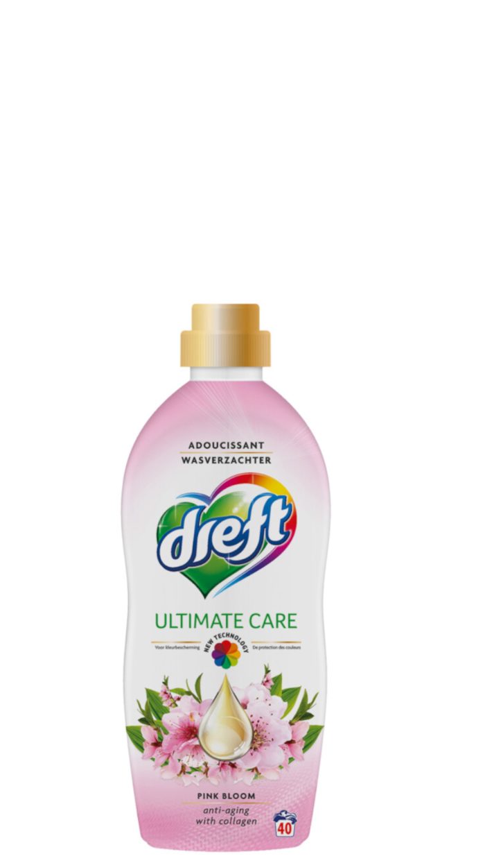 Dreft 1l ultimate care pink bloom 40sc Wasverzachter