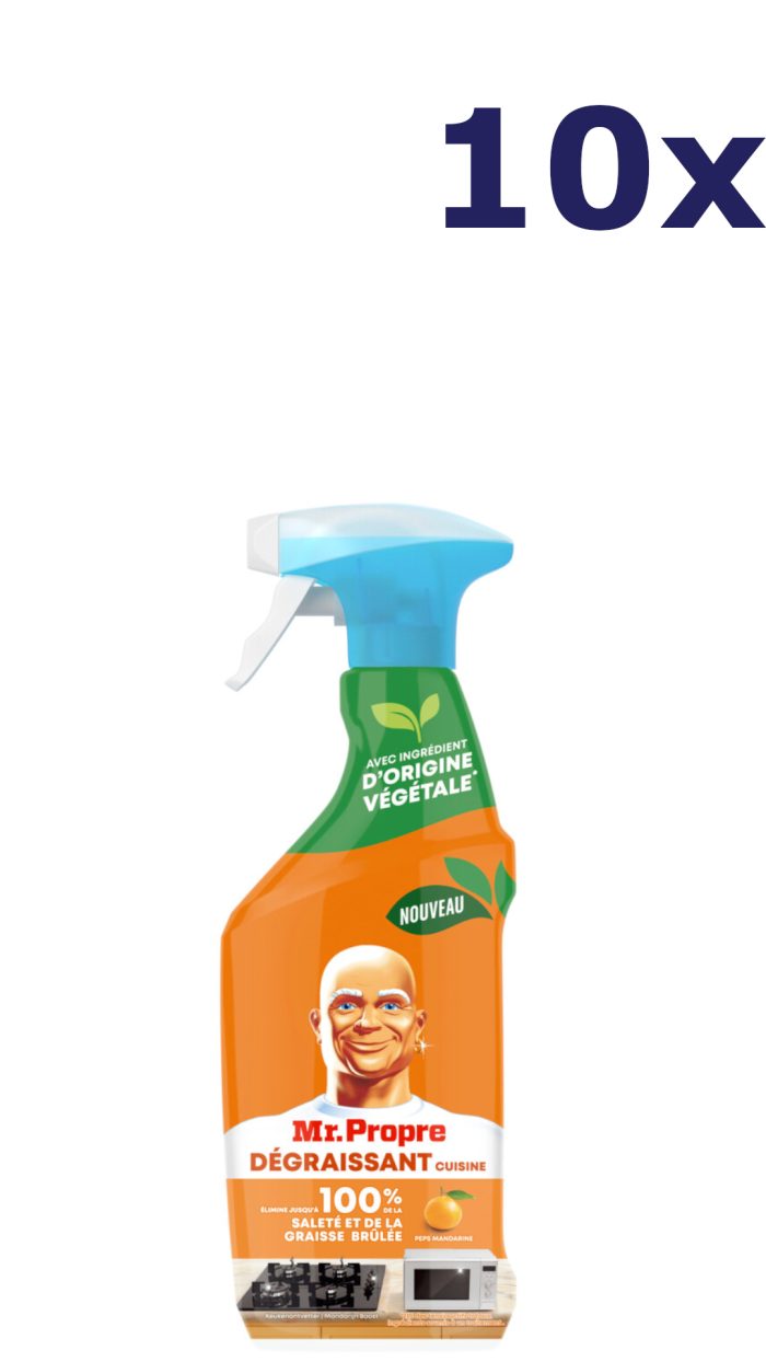 10x Mr Propre Spray - 500ml - keuken - ontvetter - mandarine