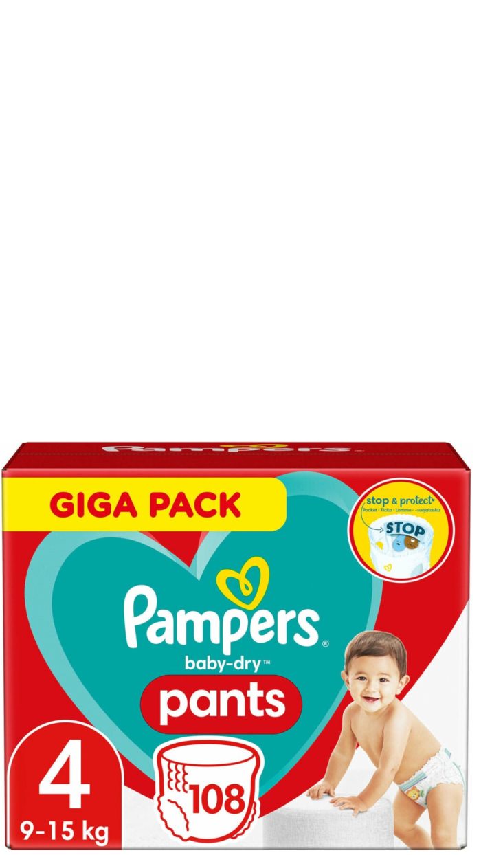 Pampers Baby-dry - luierbroekjes - 108st - N°4 (9-15kg)