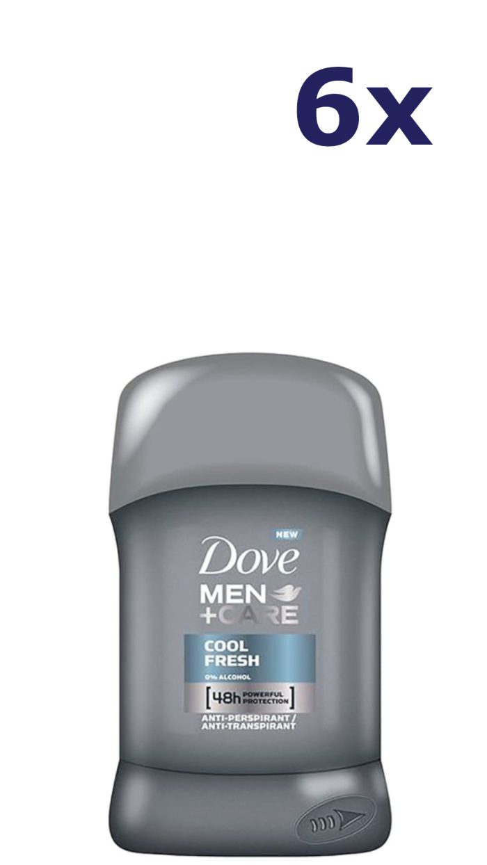 6x Dove Deo Stick 50ml Men Cool Fresh