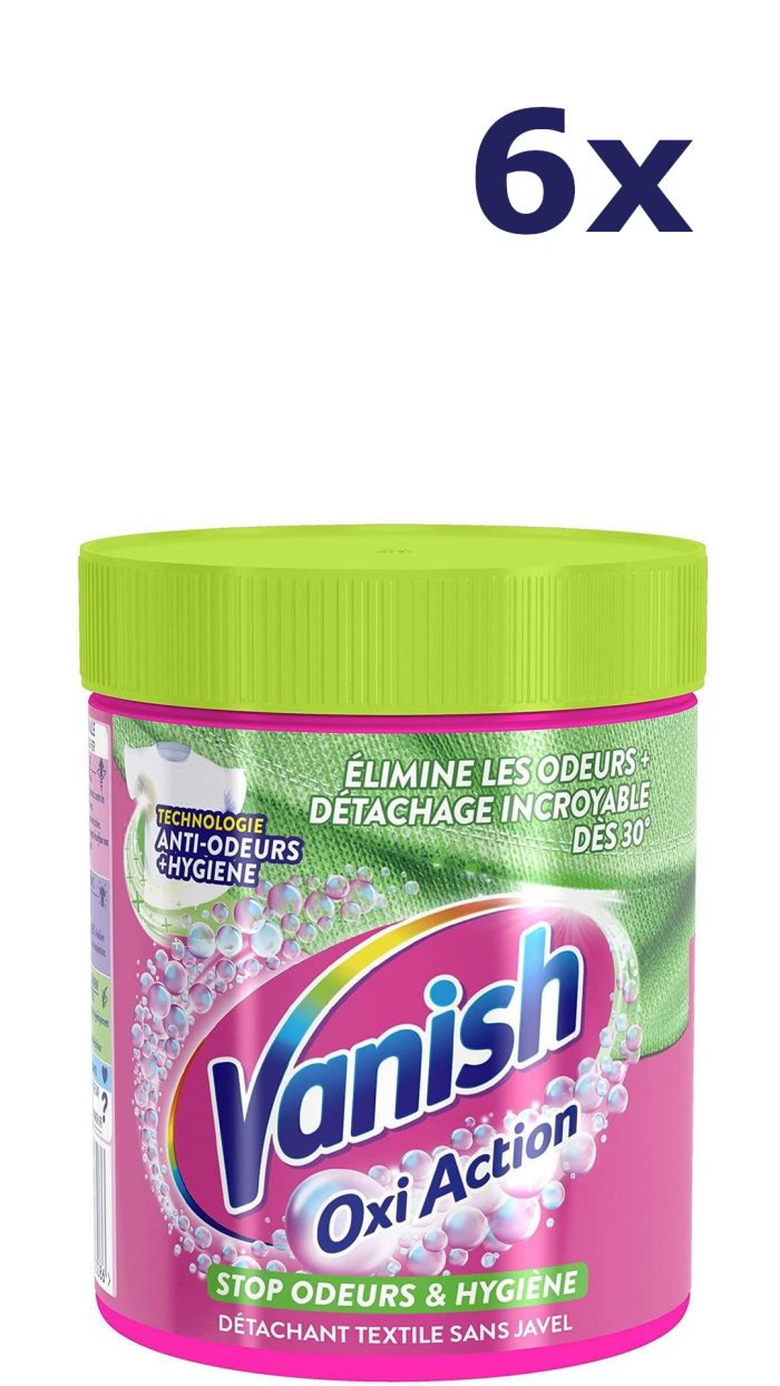 6x Vanish 470gr oxi action stop odors