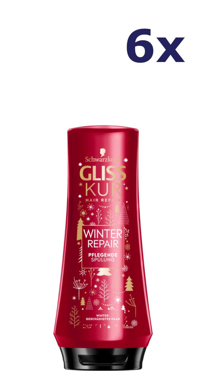 6x Gliss-Kur conditioner - Winter Repair 200 ml