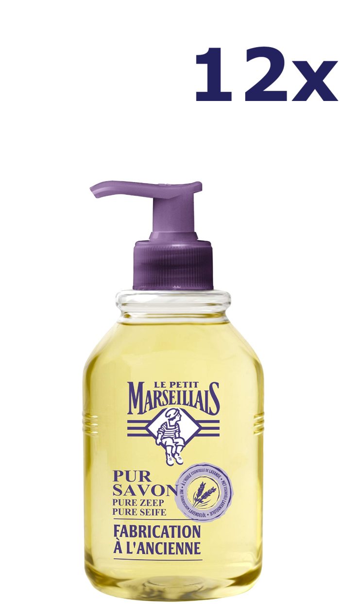 12x Le Petit Marseillais 300ml handzeep lavendel