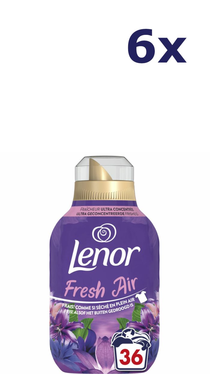 6x Lenor Wasverzachter - 36sc504ml - fresh air maneschijn