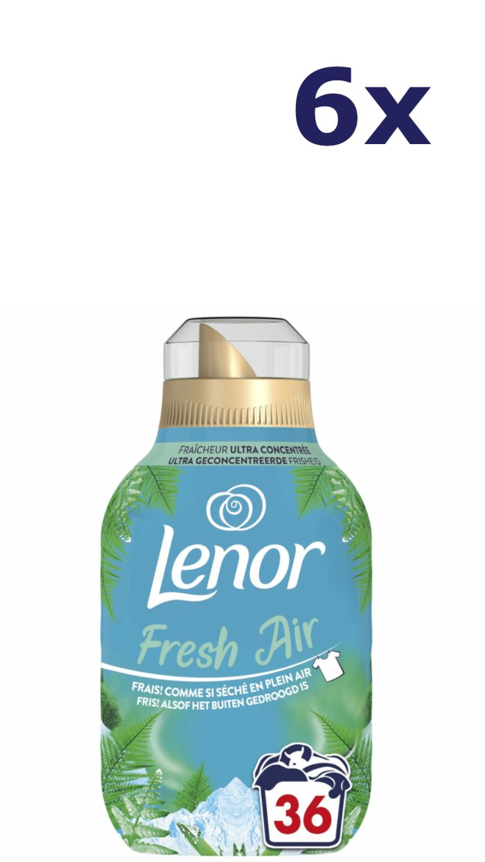 6x Lenor Wasverzachter - 36sc504ml - fresh air noorderlicht