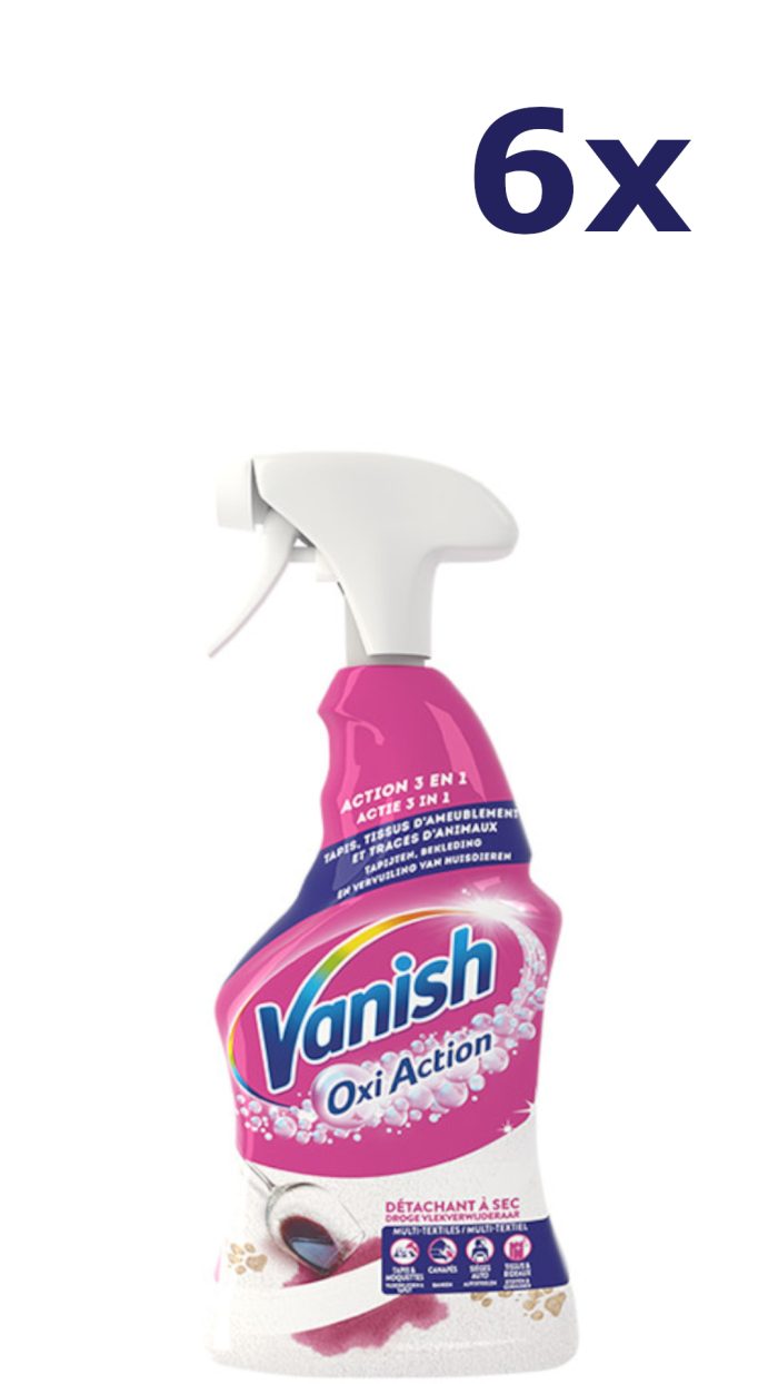 6x Vanish 500ml Oxi Action Carpet Trigger Tapijtreiniger