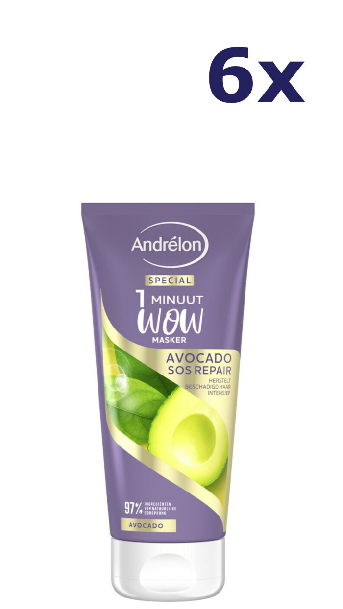 6x Andrelon Haarmasker - Avocado Repair 180 ml