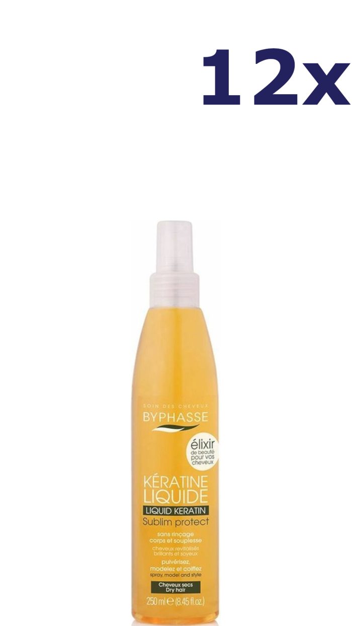 12x Byphasse 250ml haarserum sublim bescherming droog haar