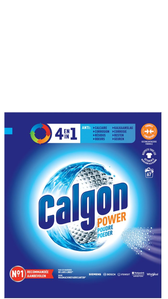 Calgon 4 in 1 Geconcentreerd Poeder wasmachinereiniger en anti kalk