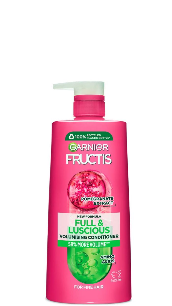 3x Garnier Fructis Full & Luscious Conditioner 850ml