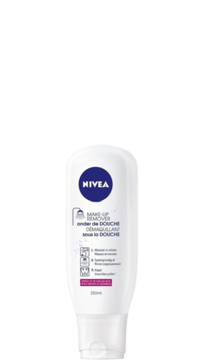 Nivea make up remover onder de douche