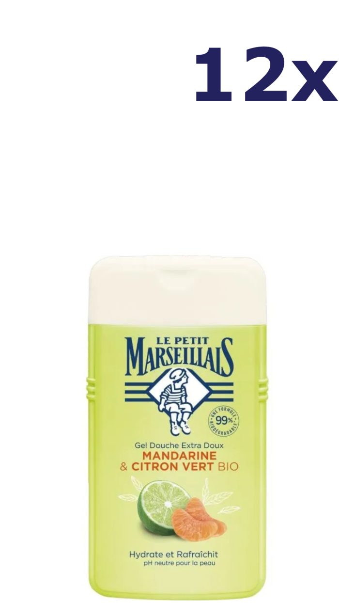 12x Le petit Marseillais Douchegel Mandarijn & Limoen 250ml