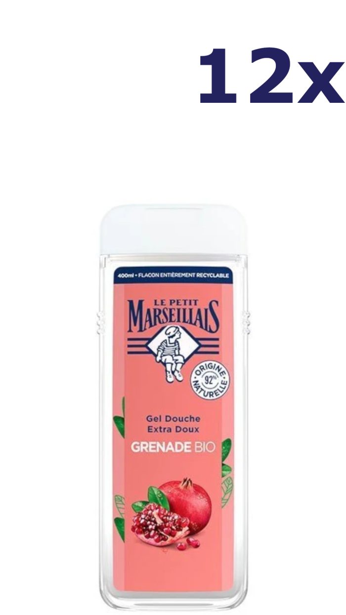 12x Le Petit Marseillais Granaatappel douchegel 400ml