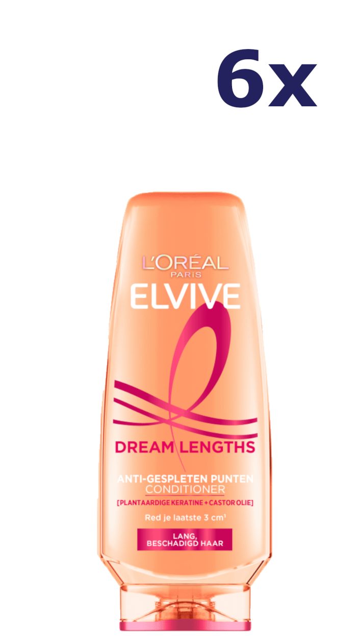 6x L'Oréal Paris Elvive Dream Lengths Conditioner 250 ml