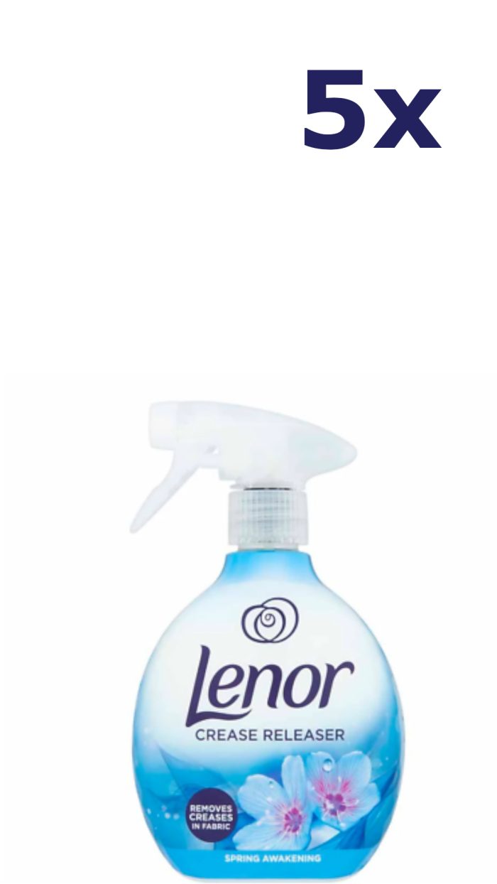 5x Lenor Crease Releaser 500ml Spring Awakening Wasparfum