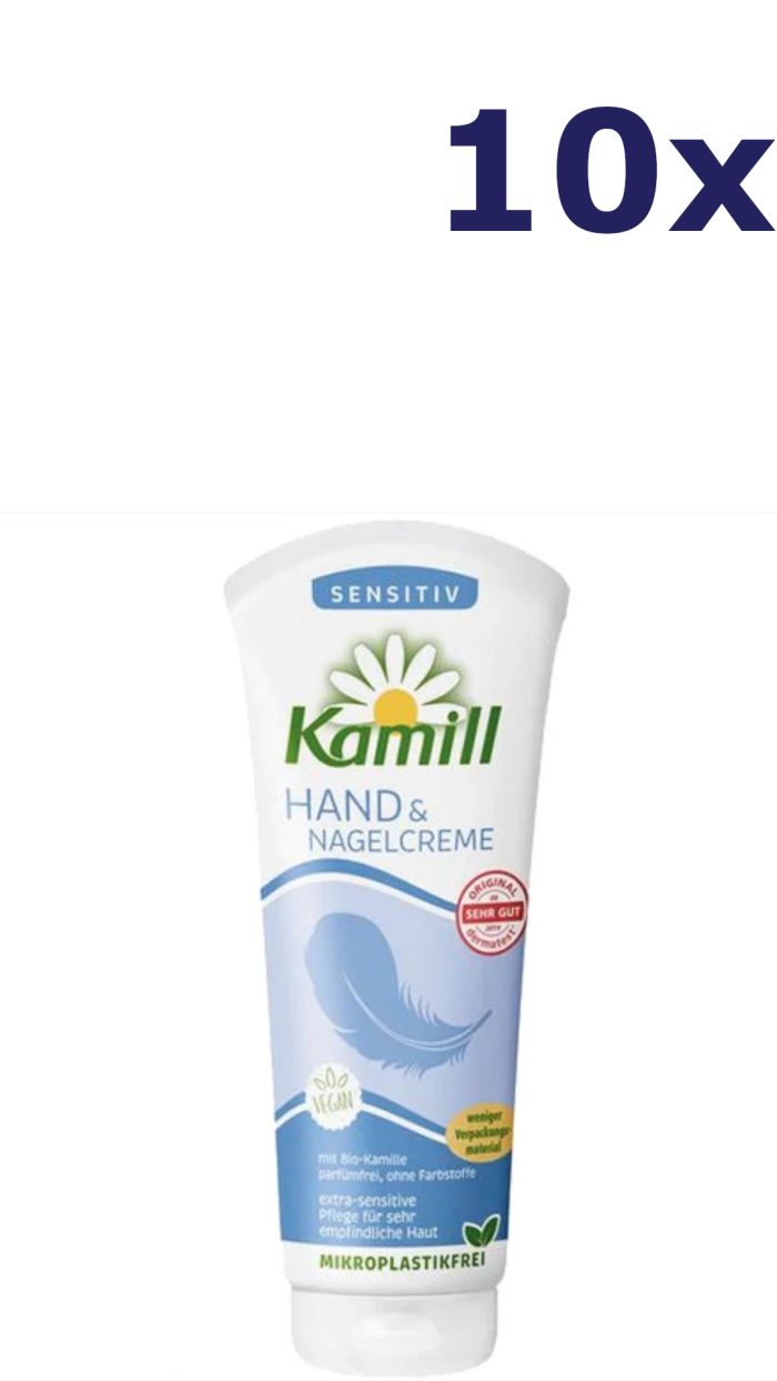 10x Kamill Hand & Nagel Creme 100ml Sensitive