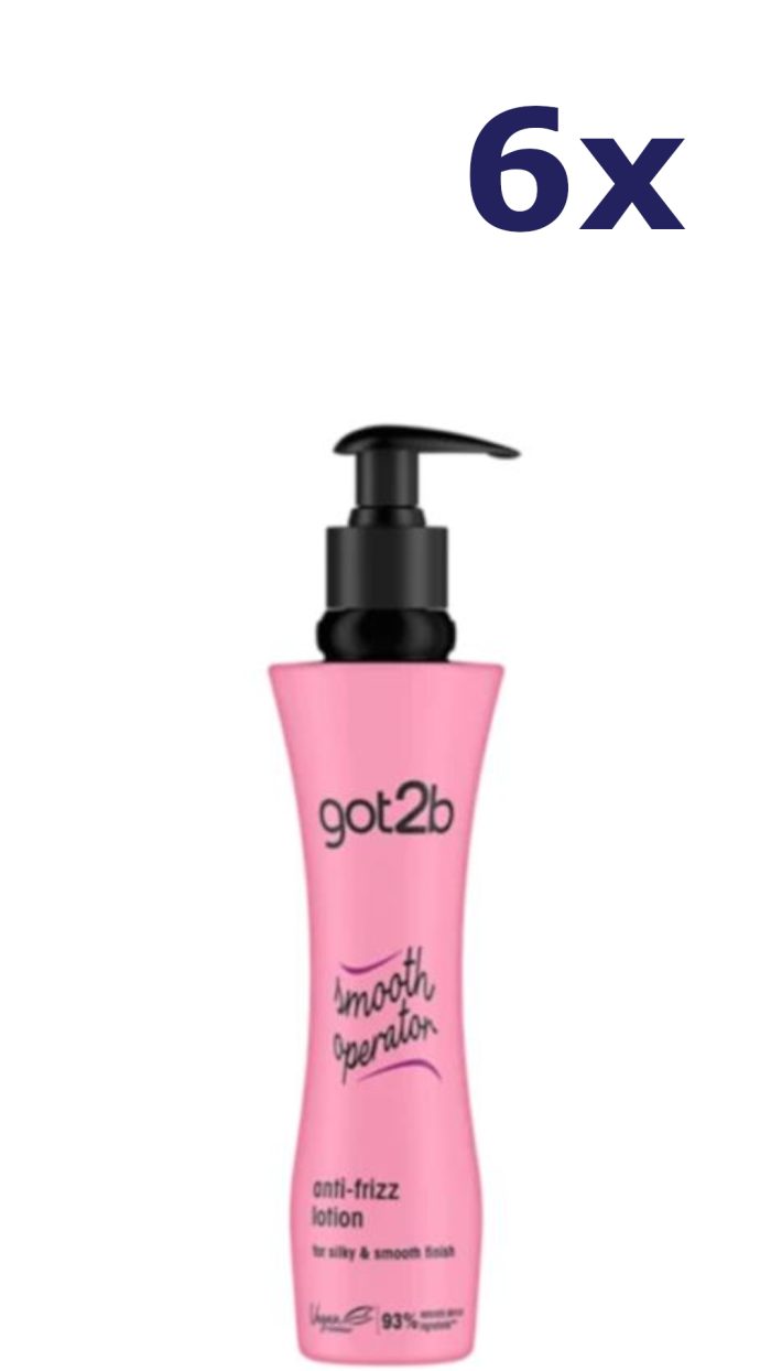 6x Got2B Lotion 200ml Smooth Operator Anti Frizz